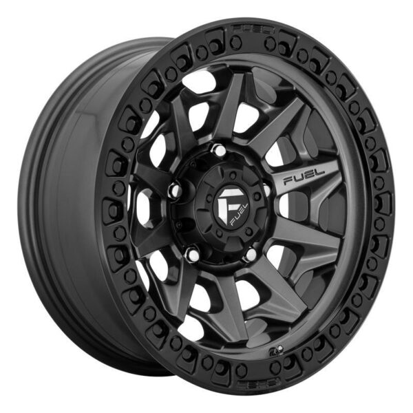 D716 COVERT MATTE GUN METAL BLACK BEAD RING 8x15 5/139,7 ET-19 CB108,0 60°