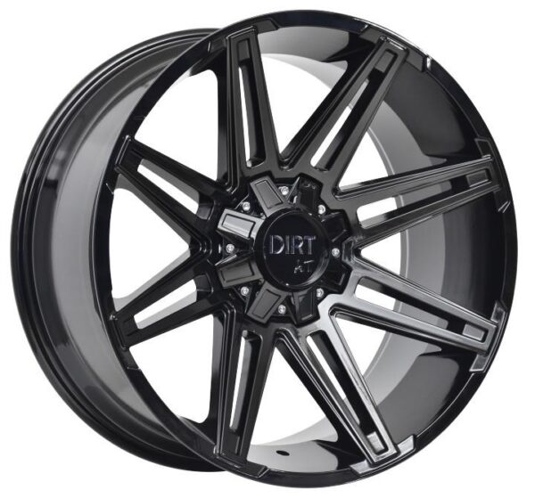 D88 Glossblack 9,5x22 5/127/139,7 ET15 CB78,1 60°