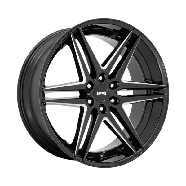 S267 DIRTY DOG GLOSSY BLACK MILLED 10x26 6/139,7 ET25 CB106,1 60°