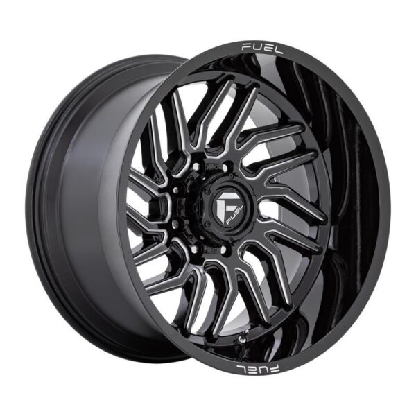 D807 HURRICANE GLOSS BLACK MILLED 10x20 8/180 ET-18 CB124,2 60°