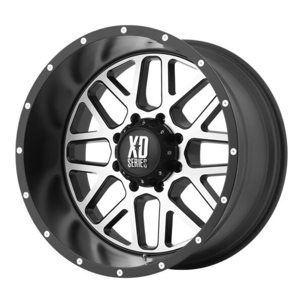 XD820 GRENADE SATIN BLACK W/ MACHINED FACE 10x20 6/135 ET-24 CB87,1 60°