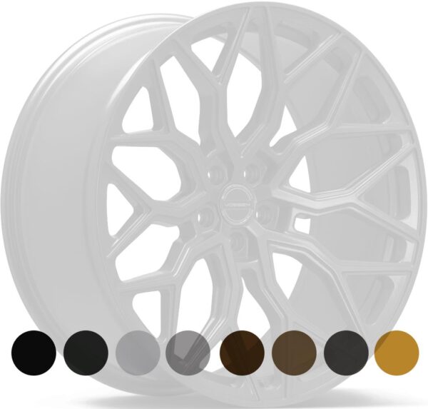 VOSSEN HF2 Gloss Black 12x21 5/120 ET52 CB66,9 60°