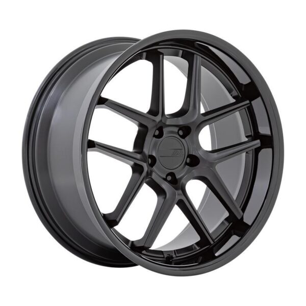AR942 MATTE BLACK W/ GLOSS BLACK LIP 12x20 5/115 ET6 CB71,5 60°