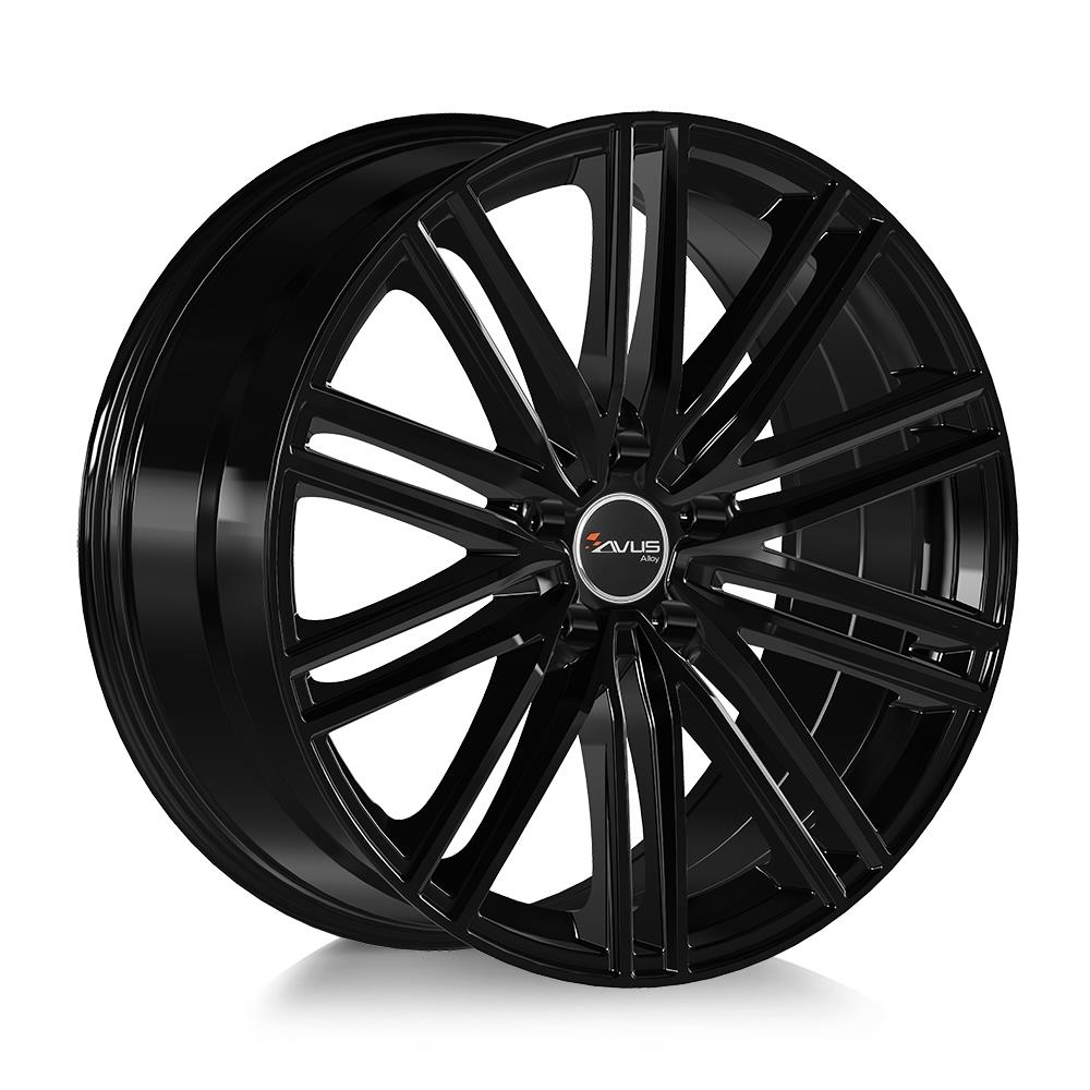 AVUS AC-M08 Black 10x22 5/130 ET50 CB71,6 R14
