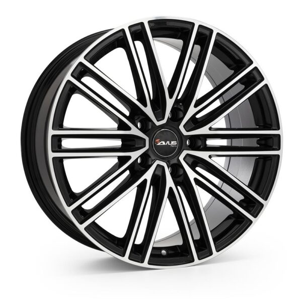 AVUS AC-M08 Black Polished 11,5x20 5/130 ET68 CB71,6 R14