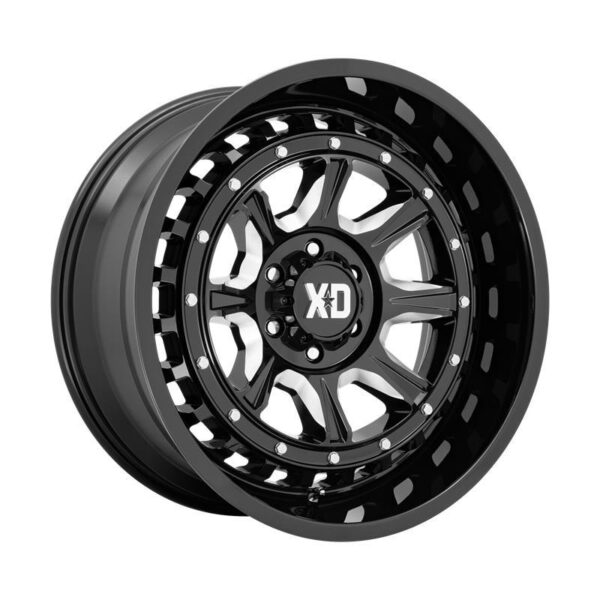 XD866 OUTLANDER GLOSS BLACK MILLED 10x20 6/135 ET-36 CB87,1 60°