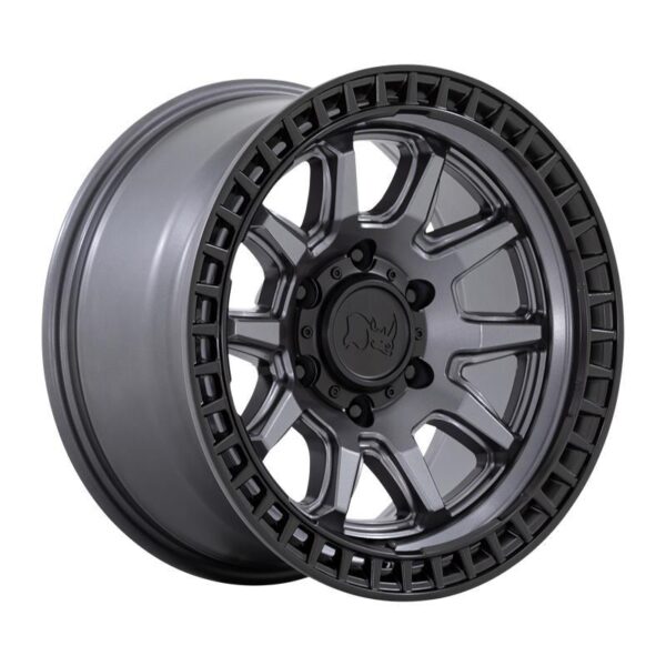 CALICO MATTE GUNMETAL W/ MATTE BLACK LIP 9x20 6/135 ET0 CB87,1 60°