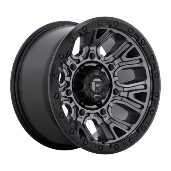 D825 TRACTION MATTE GUNMETAL W/ BLACK RING 9x20 8/180 ET1 CB124,2 60°