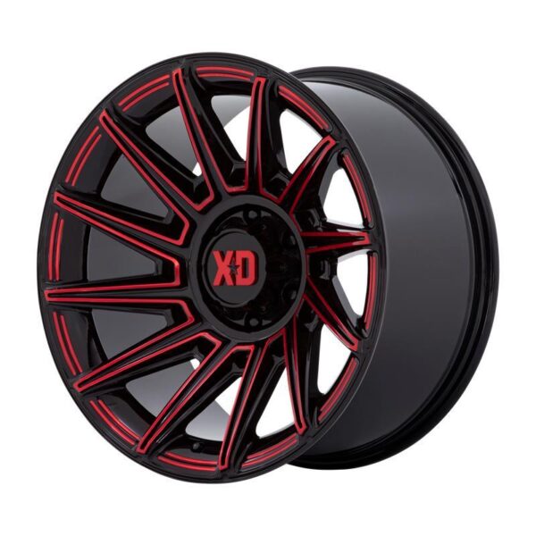 XD867 SPECTER GLOSS BLACK W/ RED TINT 10x20 8/170 ET-18 CB125,1 60°