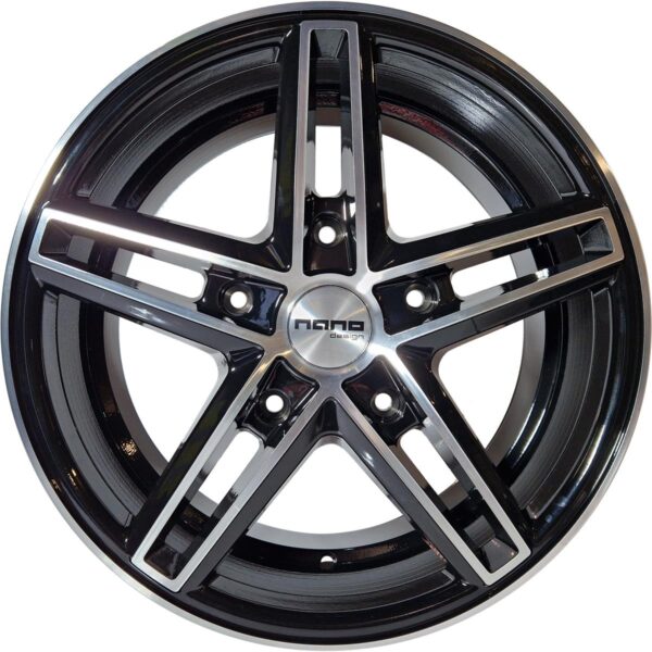 Nano BK917 Glossy Black Polished 8x18 5/160 ET50 CB65,1 60°