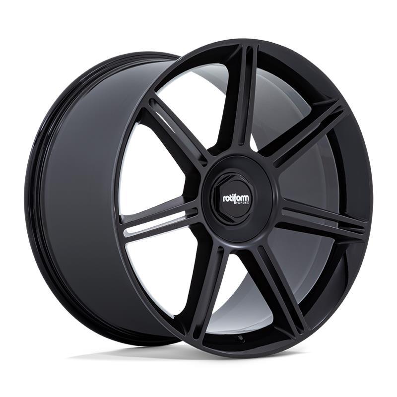 FRA GLOSS BLACK W/ M-BLACK SPOKES 12x22 5/130 ET60 CB71,5 60°