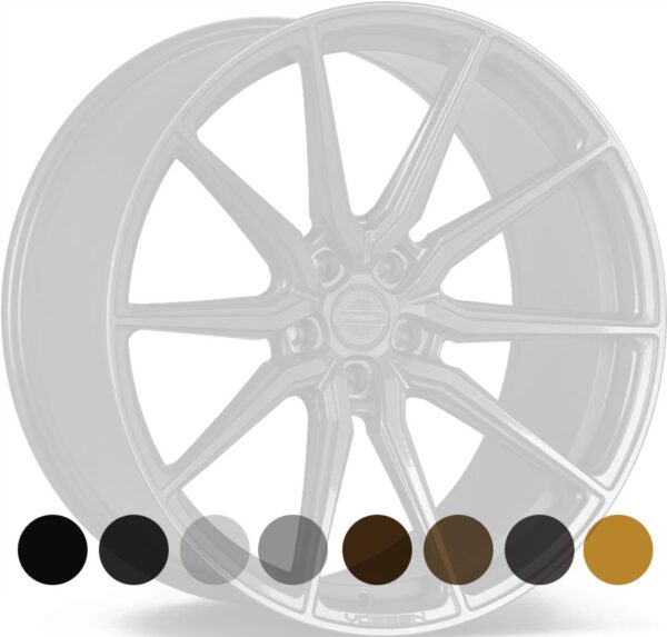 VOSSEN HF3 Gloss Black 11x20 5/115 ET22 CB71,6 60°
