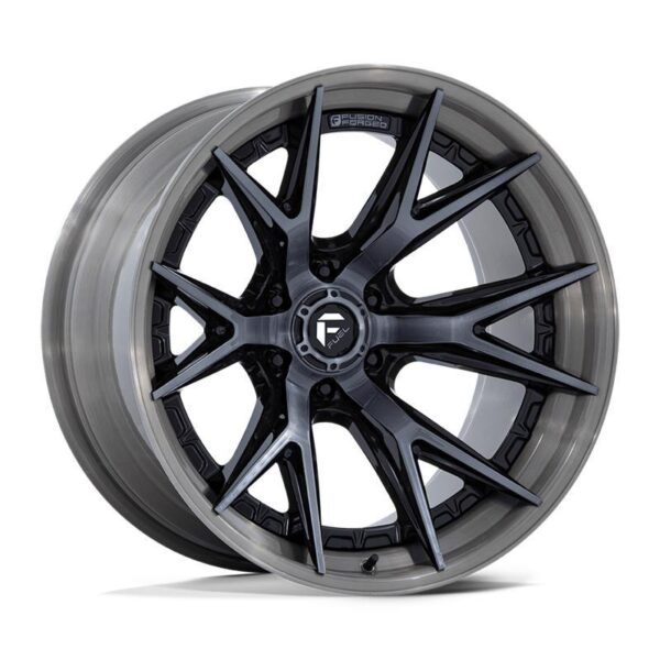 FC402 CATALYST GLOSS BLACK BRUSHED DARK TINT 12x22 8/180 ET-44 CB124,2 60°