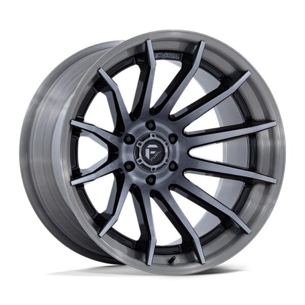 FC403 BURN GLOSS BLACK BRUSHED DARK TINT 12x22 6/135 ET-44 CB87,1 60°