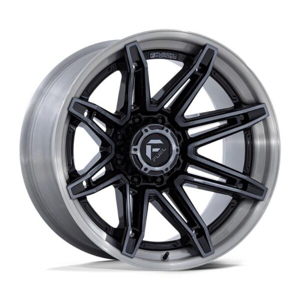 FC401 BRAWL GLOSS BLACK BRUSHED DARK TINT 10x20 8/180 ET-18 CB124,2 60°