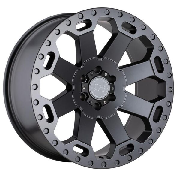 WARLORD MATTE GUNMETAL 9x17 8/180 ET12 CB125,1 60°