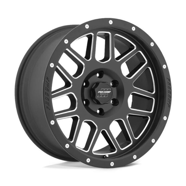 PA40 VERTIGO SATIN BLACK MILLED 9x17 6/139,7 ET-6 CB108,0 60°