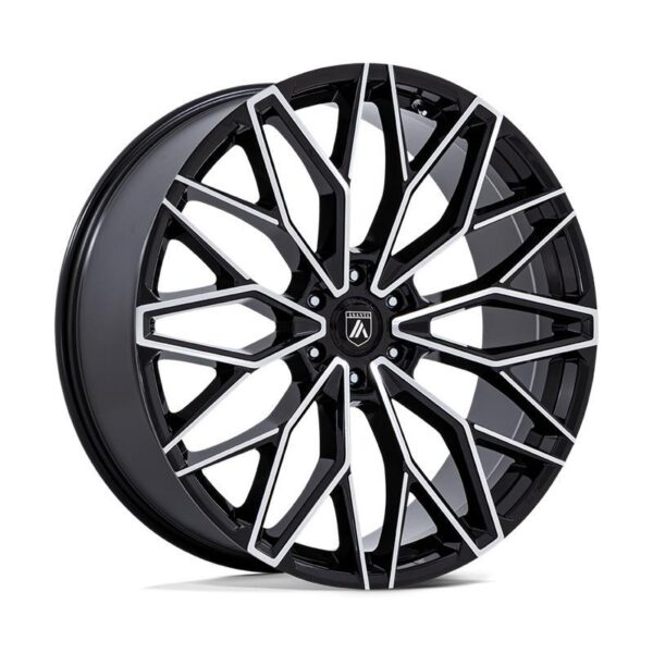 AB050 MOGUL 6 GLOSS BLACK W/ MACHINED FACE 10x24 6/135 ET30 CB87,1 60°