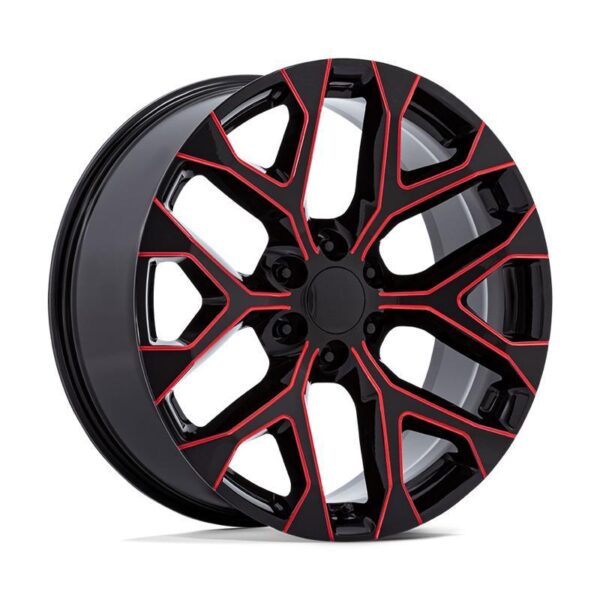 PR177 GLOSS BLACK RED MILLED 10x26 6/139,7 ET24 CB78,1 60°