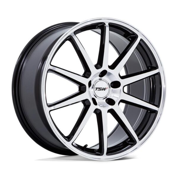 TW004 CANARD GLOSS BLACK W/ MACHINED FACE 9x20 5/112 ET27 CB66,6 60°