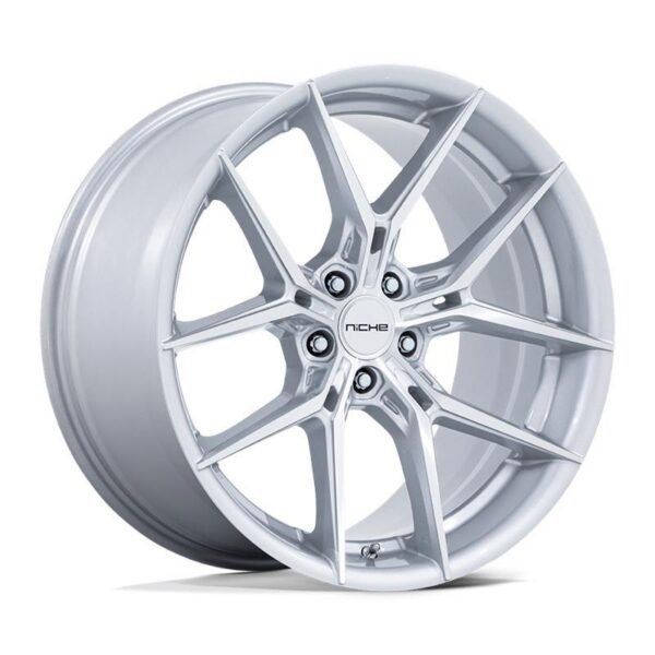 NC279 PRODIGY 5 SILVER W/ MACHINED FACE 8,5x19 5/120 ET38 CB66,9 60°