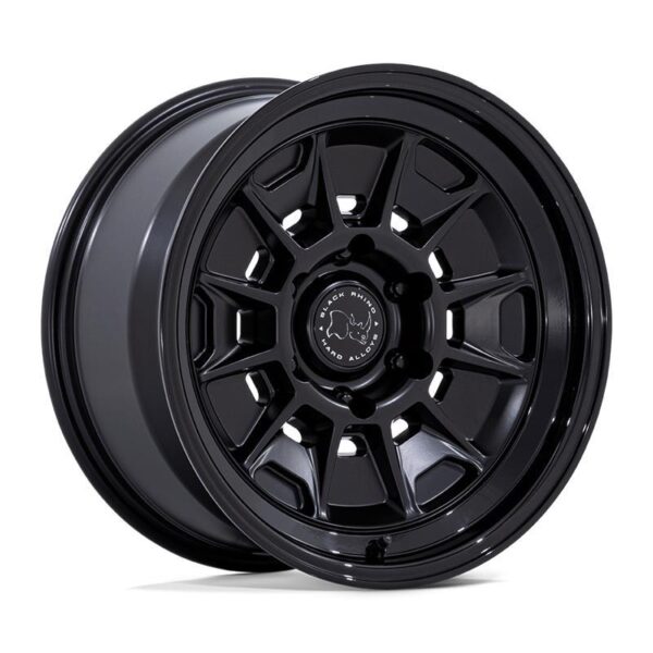 BR021 MONDO MATTE BLACK W/ GLOSS BLACK LIP 8,5x17 6/139,7 ET20 CB106,1 60°