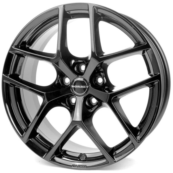 BORBET Y Black Glossy 8,5x20 5/114,3 ET41 CB72,5 60°