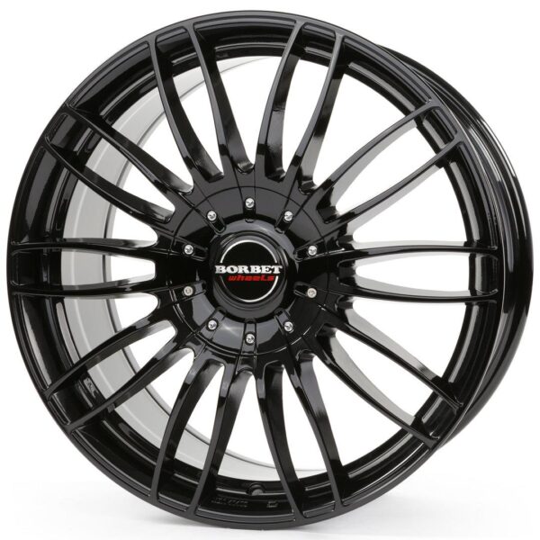 BORBET CW3 Black Glossy 9x21 5/130 ET55 CB71,6 R14
