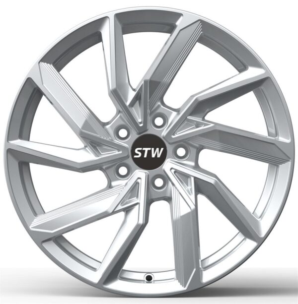 STW Aero Silver 8x18 5/112 ET45 CB57,1 VW ID.Buzz front/rear R14