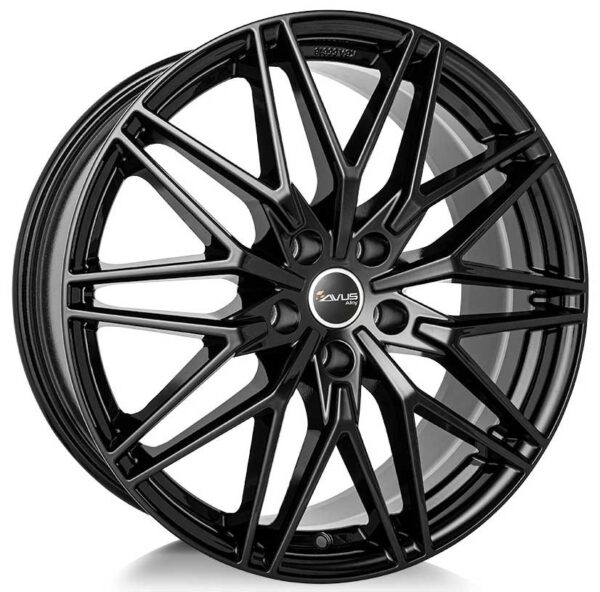AVUS AC-MB6 Black 10x20 5/130 ET38 CB66,5 R14