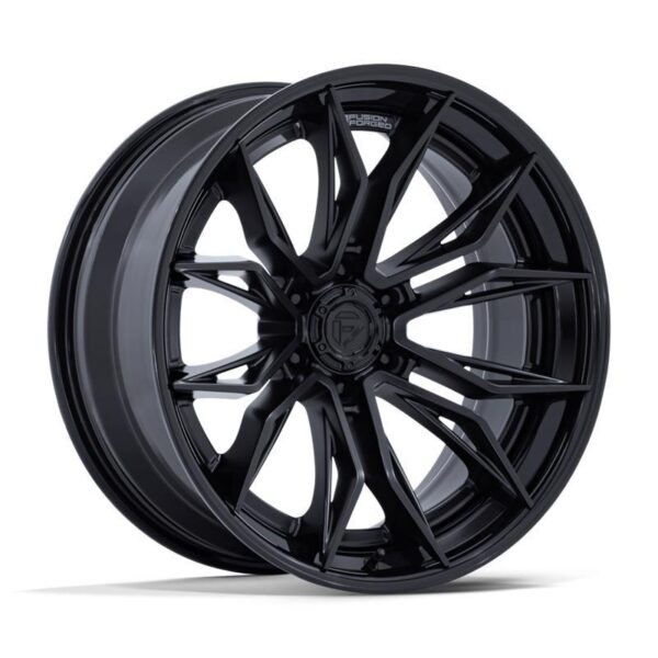 FC404 MUTINY MATTE BLACK W/ GLOSS BLACK LIP 9x20 6/135 ET20 CB87,1 60°