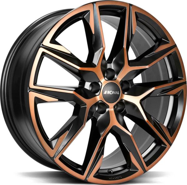 RONAL R71 Jet Black Copper Matt Front Cu 10,5x21 5/130 ET64 CB71,6