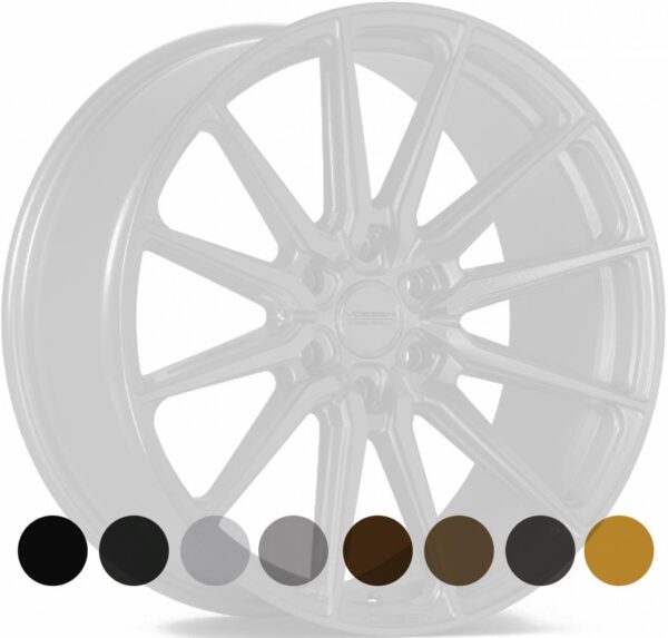 VOSSEN HF6.1 Satin Black 9,5x22 6/135 ET20 CB87,1 60°