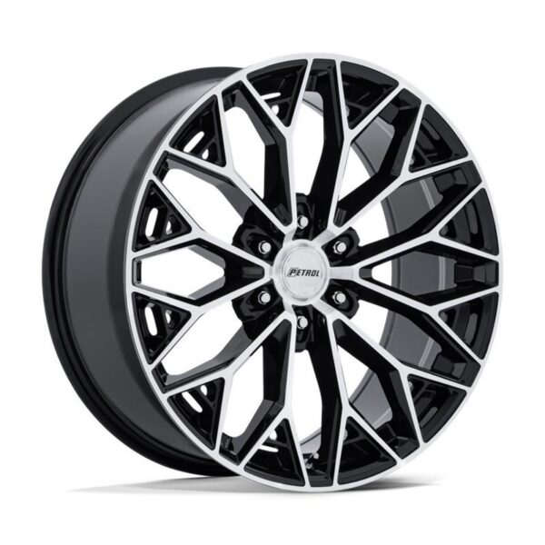 PE006 P5E GLOSS BLACK W/ MACHINED FACE 9,5x20 6/135 ET30 CB87,1 60°