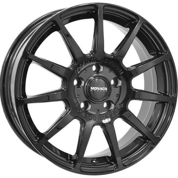 RALLYE Gloss Black 7x17 4/108 ET25 60°