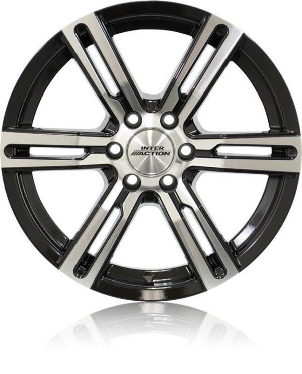 KARGIN 6 Gloss Black Polished 8x18 6/130 ET53 60°