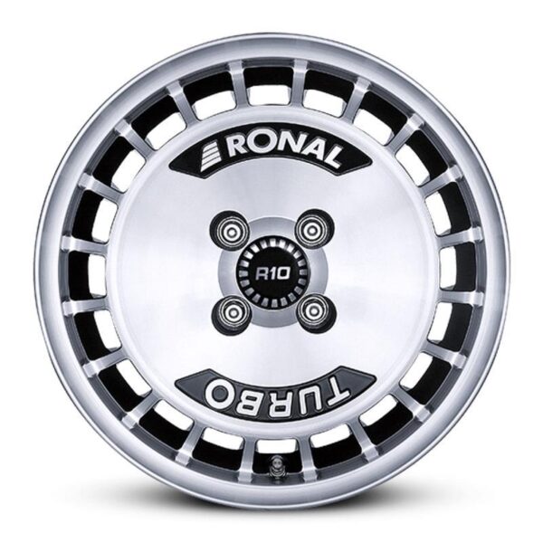 R10 Turbo Black Polished 7x15 4/100 ET28 60°