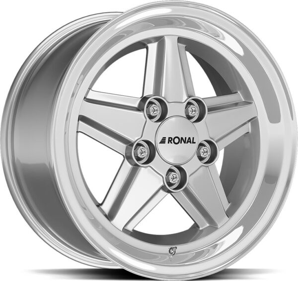 RONAL R9 Silv Rim Lip Cut 7x15 5/120 ET17 CB82,0 60°