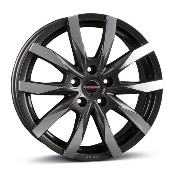 BORBET CW5 Mist Antracite Gloss Polis 6x16 5/130 ET68 CB78,1 60°