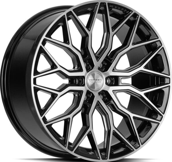 VOSSEN HF6.3 Brush Gloss Black 9,5x22 6/139,7 ET20 CB106,1 60°