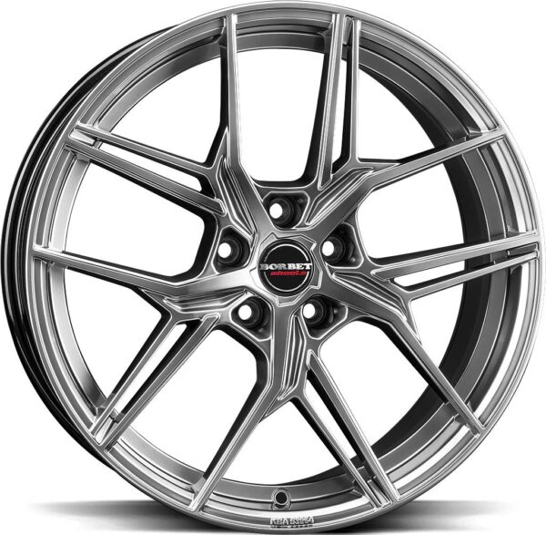 BORBET QX Hyper Black Silv 8,5x20 5/110 ET31 CB65,1 60°