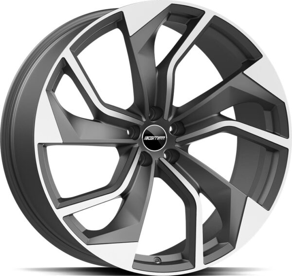GMP Rebel Matt Anthracite Diam 11,5x22 5/130 ET66 CB71,6 R14