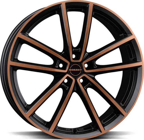 BORBET W Black Copper Pol Matt 8x19 5/112 ET37 CB66,5 60°