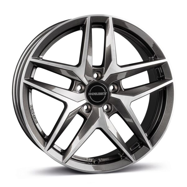 BORBET Z Mist Antracite Gloss Pol 8x19 5/112 ET39 CB66,6