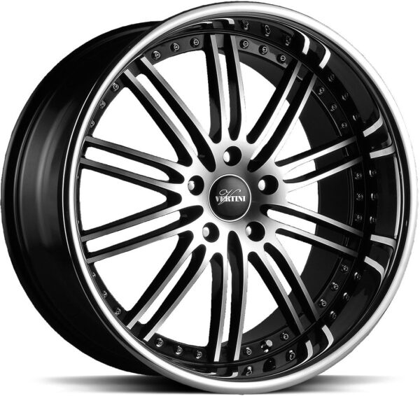 VERTINI Hennessey Black Mach Face 8x18 5/120 ET27 CB72,6 60°