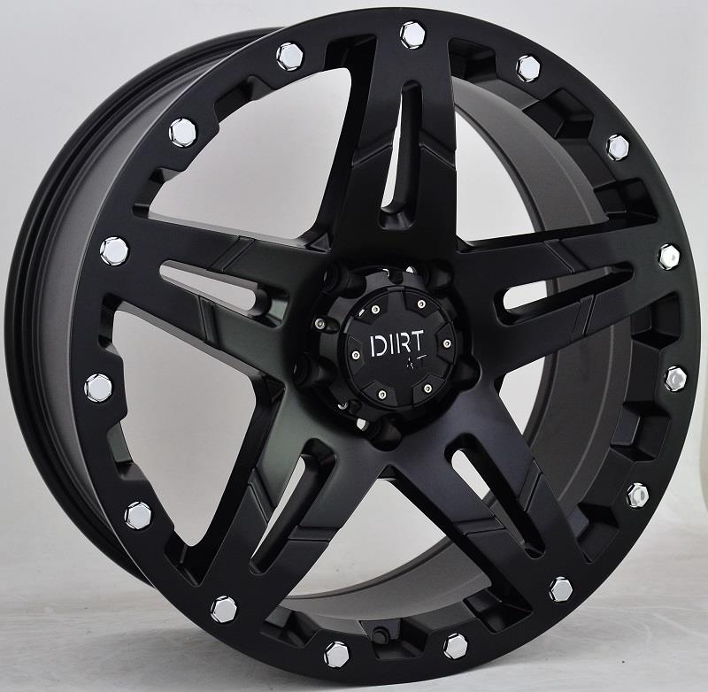 D66 Flatblack. 9x18 6/139,7 ET25 CB106,1 60°