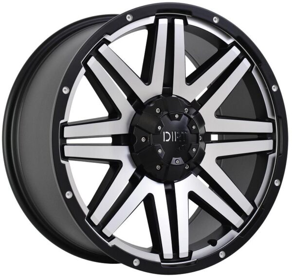 D68 Flatblack machined face 9x20 6/114,3 ET25 CB66,1 60°