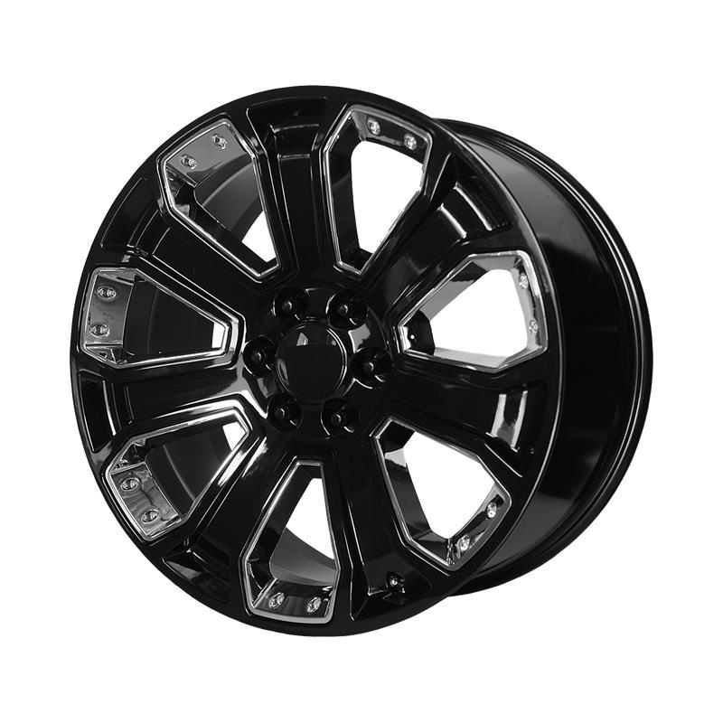 PR113 Gloss Black With Chrome Accents 9x22 6/139,7 ET24 CB78,3 60°
