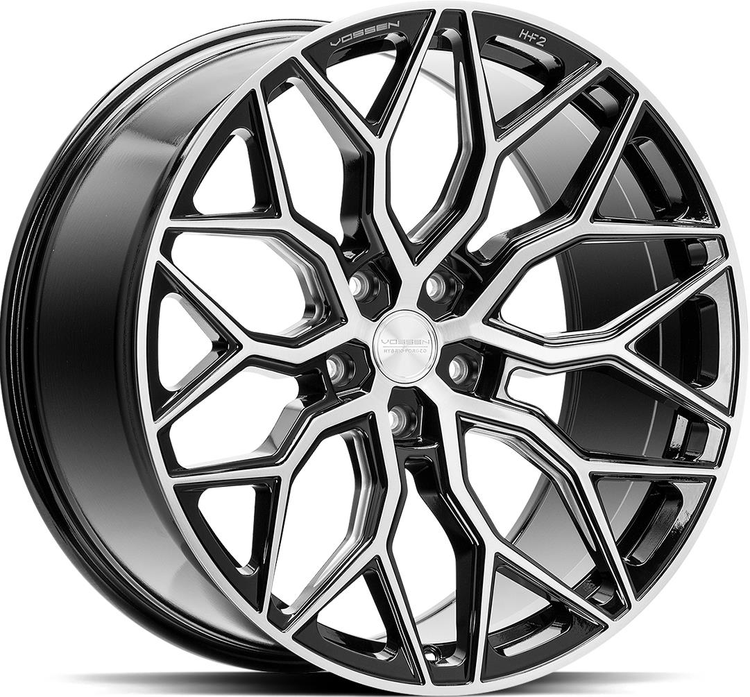 VOSSEN HF2 Brush Gloss Black 9x22 5/120 ET30 CB72,6 60°