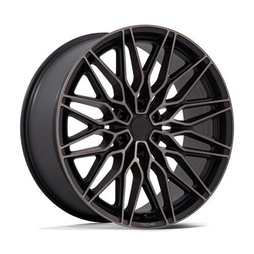 NC278 CALABRIA 6 MATTE BLACK MACHINED DARK TINT 9,5x22 6/135 ET30 CB87,1 60°